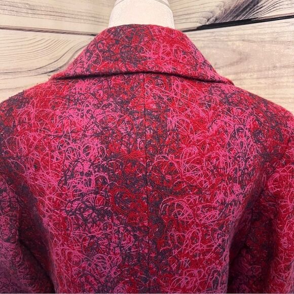 LAFAYETTE 148 New York Pink Textured Wool Blend Blazer Jacket Size 4 - Picture 7 of 12